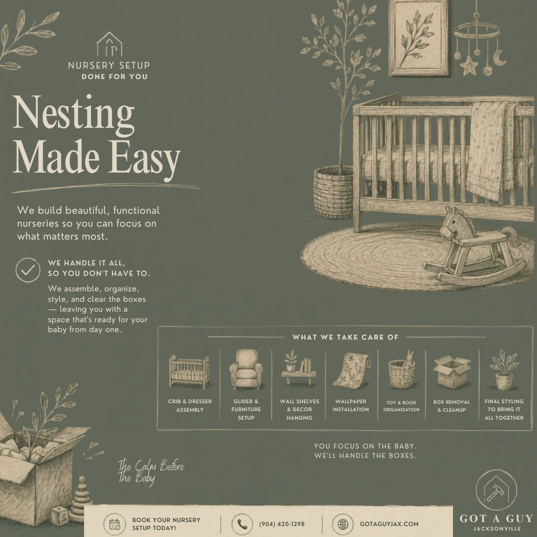 Got a Guy JAX Nesting Made Easy marketing flyer